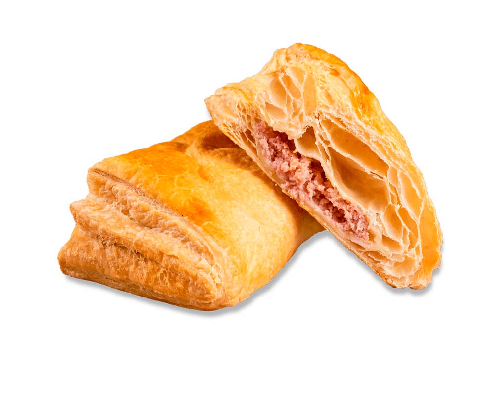 Pastel Folhado de Presunto e Queijo